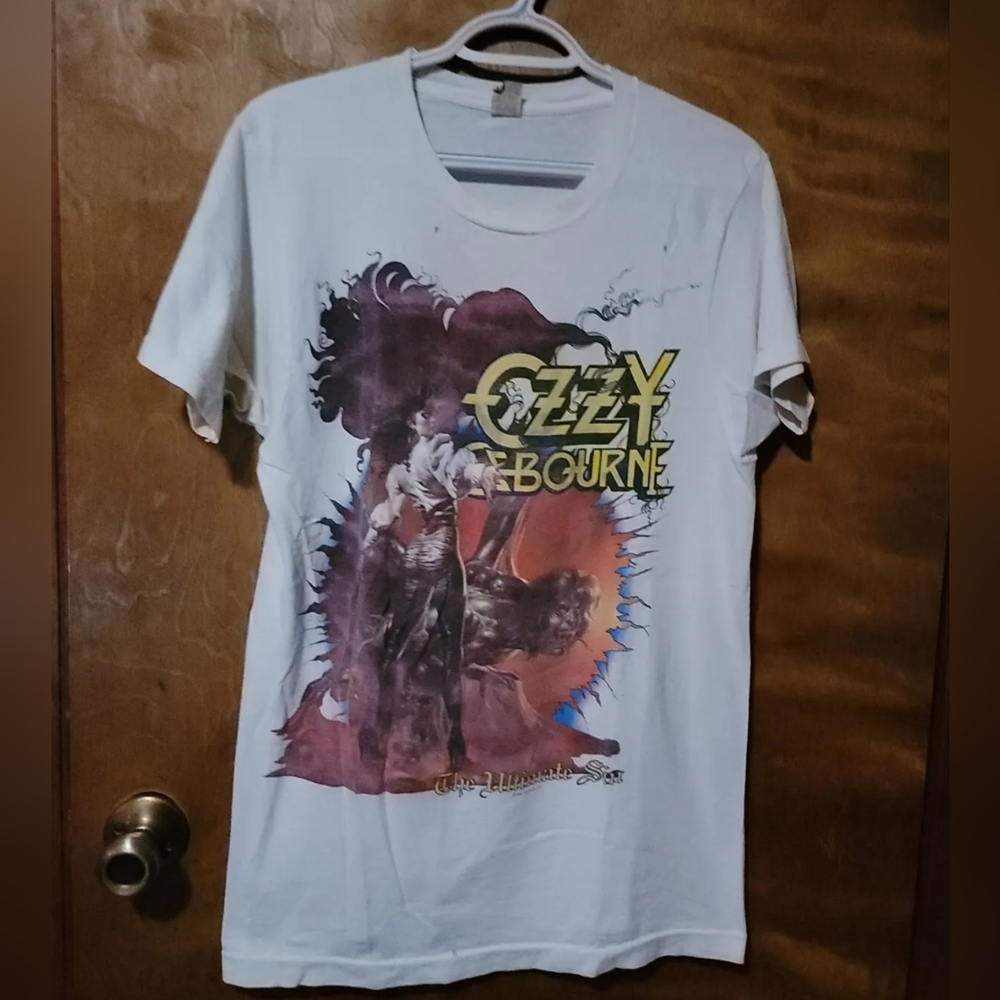 Vintage 1986 Ozzy The Ultimate Sin T Shirt Size L